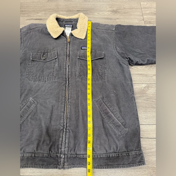 Patagonia Organic Cotton Corduroy Sherpa Lined Trucker Jacket Sz L - Picture 8 of 12